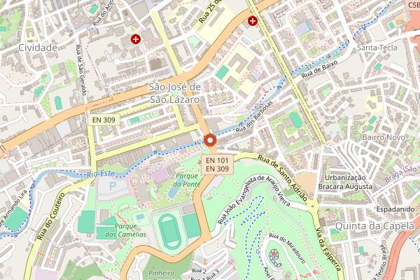Map showing Manteigaria Braga in Braga