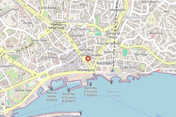 Map showing Funchal Taproom in Funchal