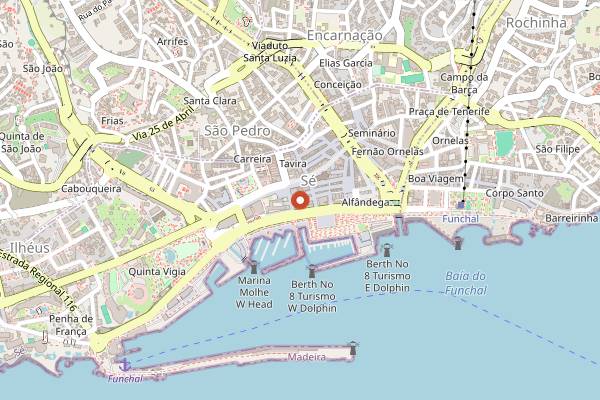 Map showing Mini Eco Bar in Funchal