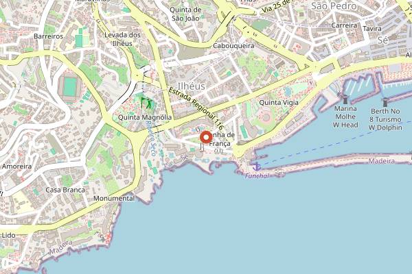 Map showing Terreiro Concept in Funchal