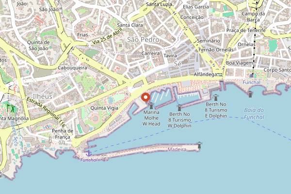 Map showing Beerhouse in Funchal