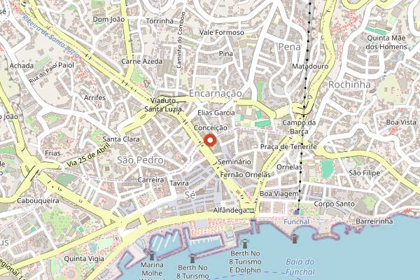 Map showing Brunch Club Madeira in Funchal