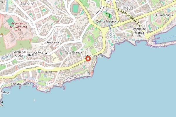 Map showing Avista in Funchal