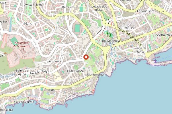 Map showing The Dining Room in Funchal