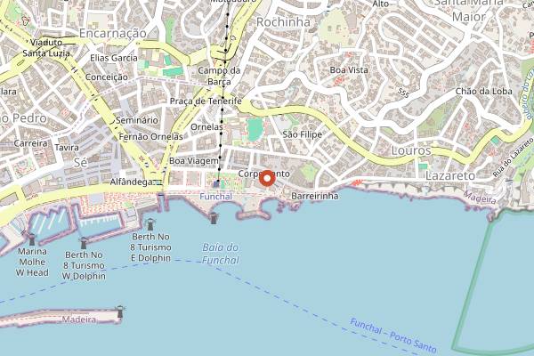 Map showing Restaurante do Forte in Funchal