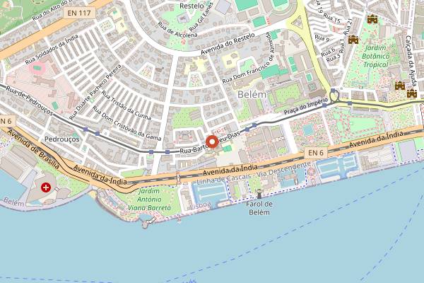 Map showing O Bolo da Marta in Lisbon