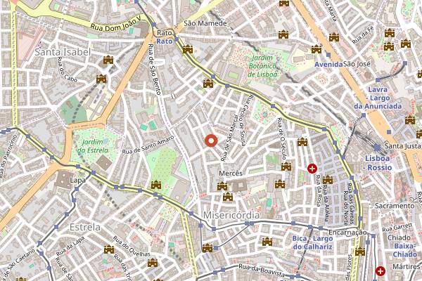 Map showing Pao de Canela in Lisbon