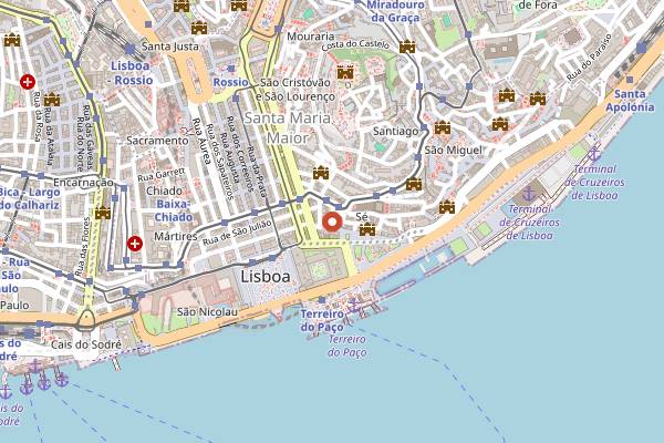 Map showing Outro Lado in Lisbon