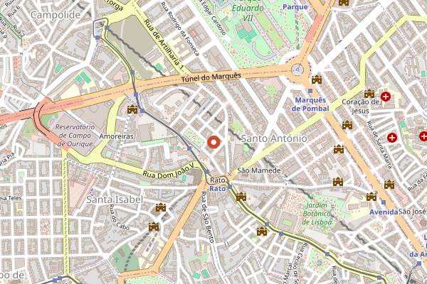 Map showing Procopio in Lisbon