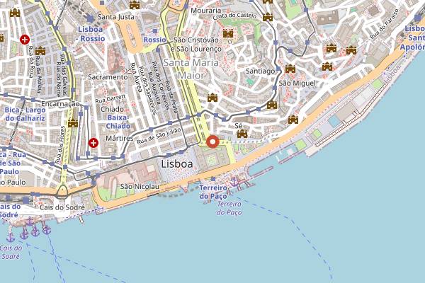 Map showing Brunch Café in Lisbon