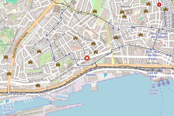 Map showing Heim Cafe in Lisbon
