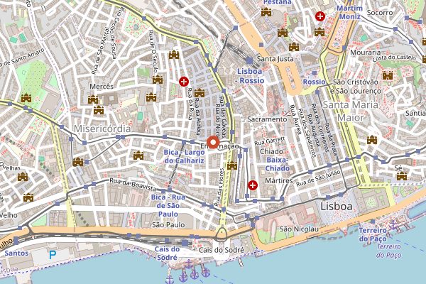 Map showing Manteigaria in Lisbon