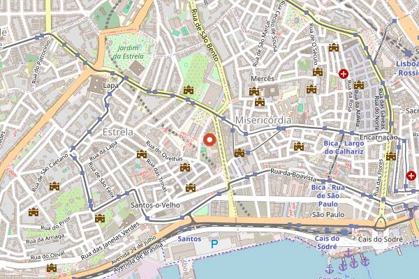 Map showing Downunder by Justin Jennings in Lisbon