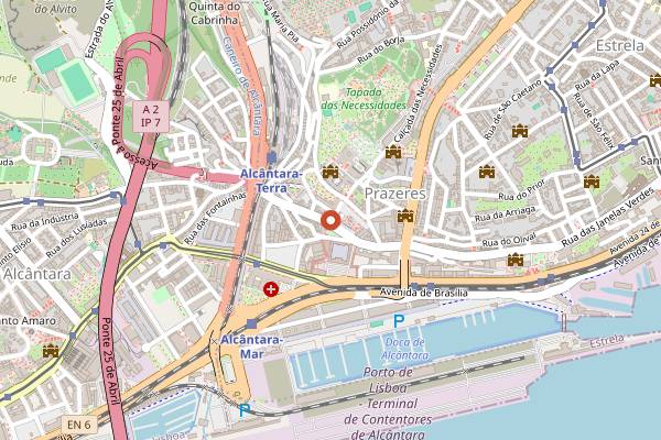 Map showing Quimera Brewpub in Lisbon