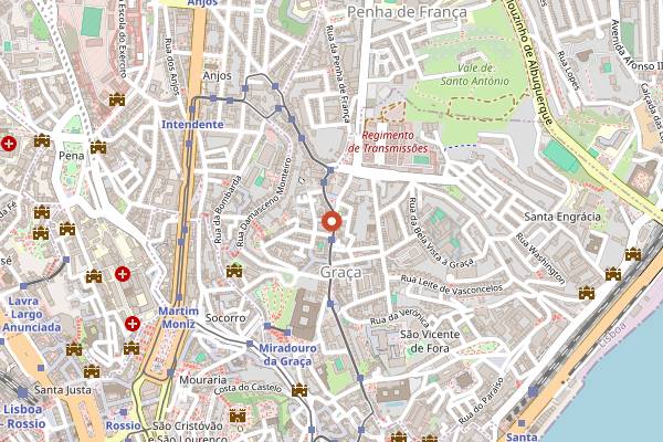 Map showing Tasca do Jaime in Lisbon