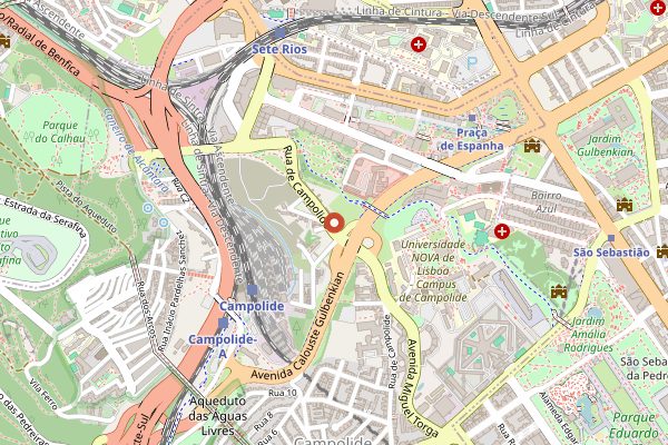 Map showing Tasquinha do Lagarto in Lisbon