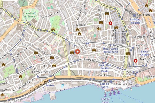 Map showing Hello, Kristof in Lisbon