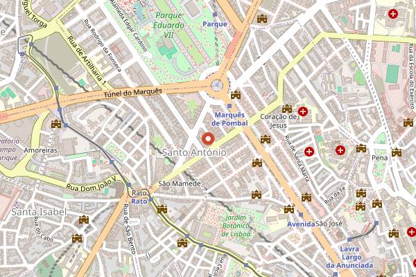 Map showing Hands On Pastel de Nata Class in Lisbon