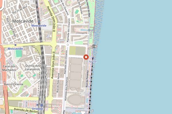 Map showing Lisbon Food Affair in Lisbon