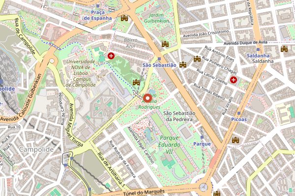 Map showing Peixe em Lisboa in Lisbon