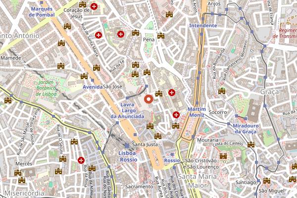 Map showing 2Monkeys in Lisbon
