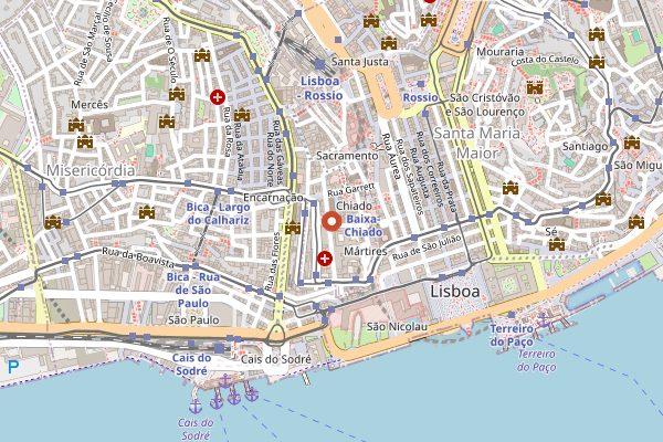 Map showing Belcanto in Lisbon