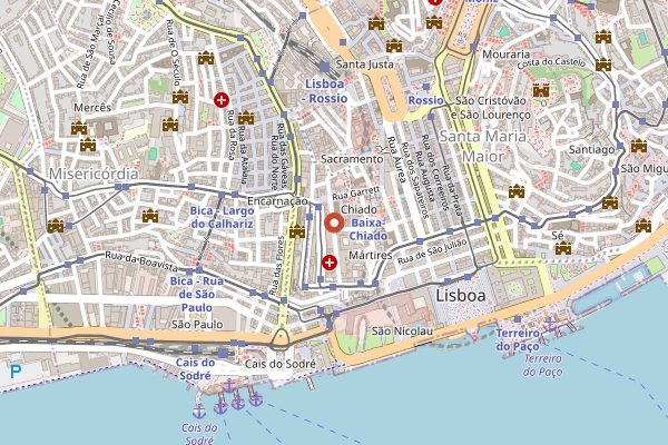 Map showing Encanto in Lisbon