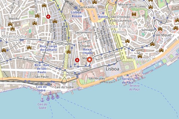 Map showing Epur in Lisbon
