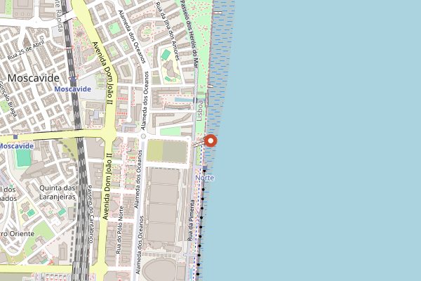 Map showing Fifty Seconds in Lisbon