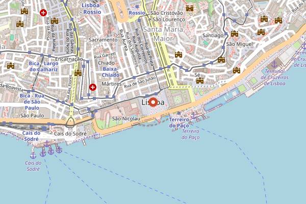 Map showing Kabuki Lisboa in Lisbon
