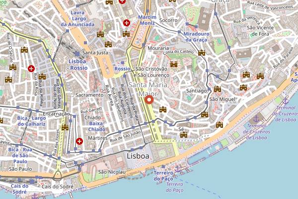 Map showing As Bifanas do Afonso late in Lisbon