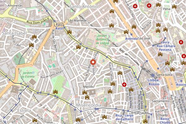 Map showing Construction Lisbon in Lisbon