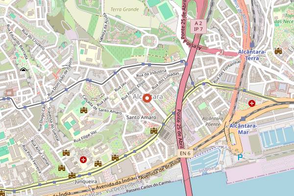 Map showing Lux Frágil in Lisbon