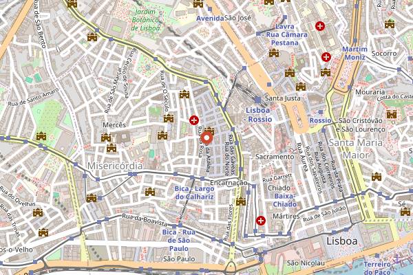 Map showing Maria Lisboa in Lisbon