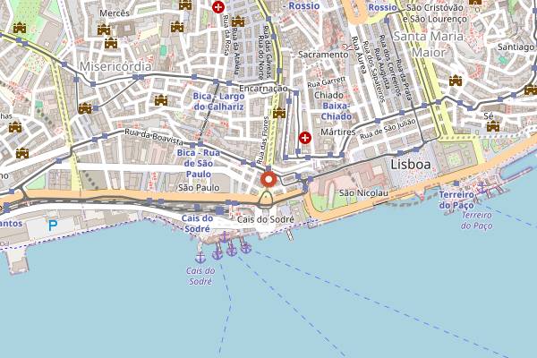 Map showing MusicBox Lisboa in Lisbon