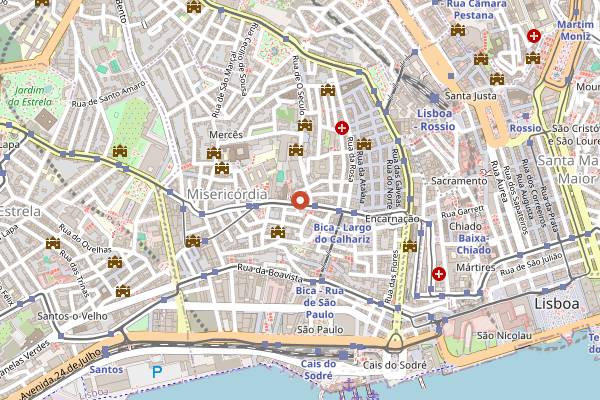 Map showing Park in Lisbon