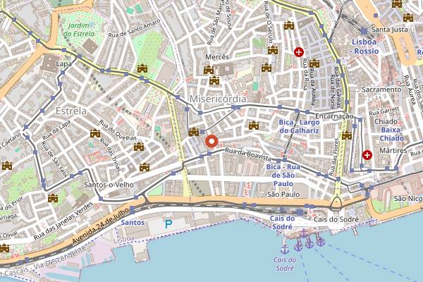 Map showing Vago in Lisbon
