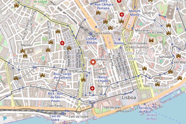Map showing Boa-Bao in Lisbon