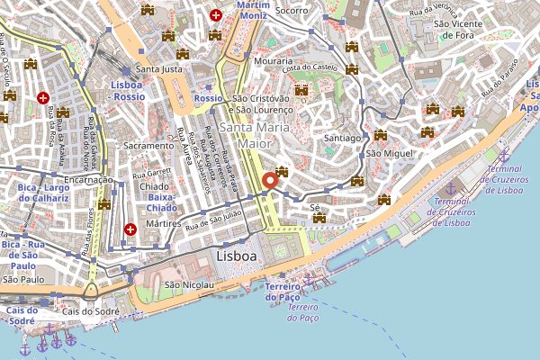 Map showing Prado in Lisbon