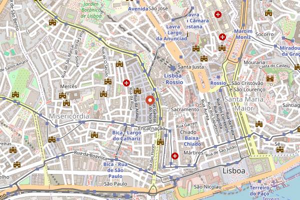 Map showing Artis Wine Bar in Lisbon