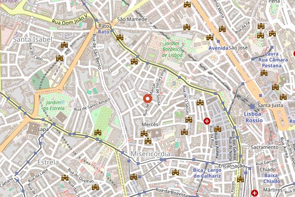 Map showing Black Sheep Lisboa in Lisbon