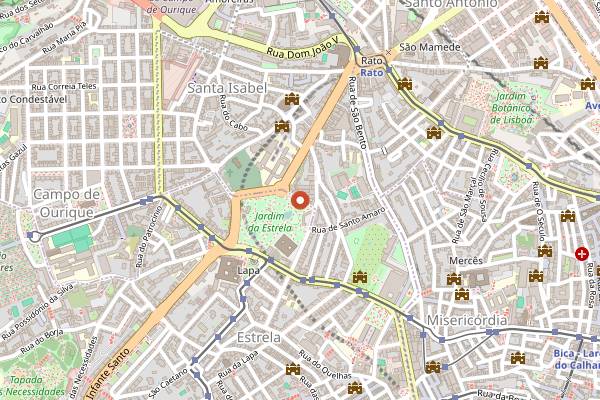 Map showing Pinot Bar de Vinhos in Lisbon