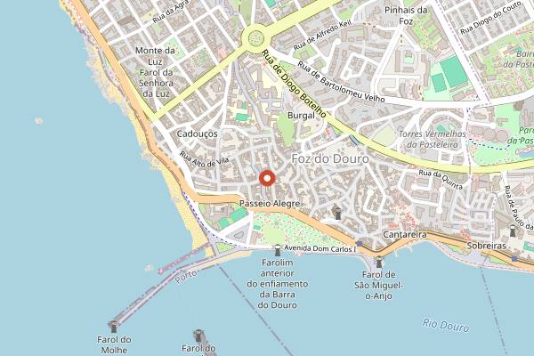 Map showing Madan Padaria in Porto