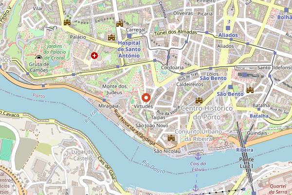 Map showing Musa das Virtudes in Porto