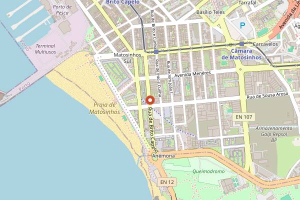 Map showing Cafetaria Terrárea in Porto