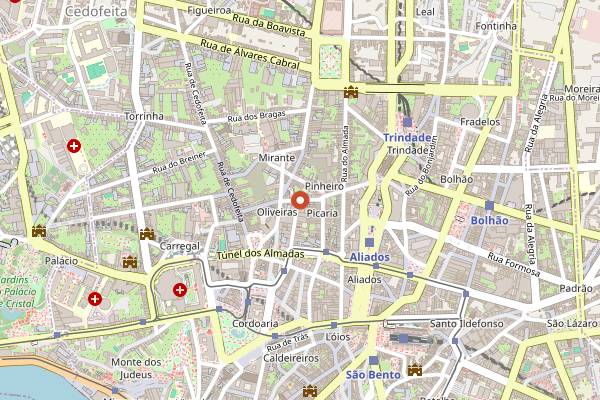 Map showing Manna in Porto