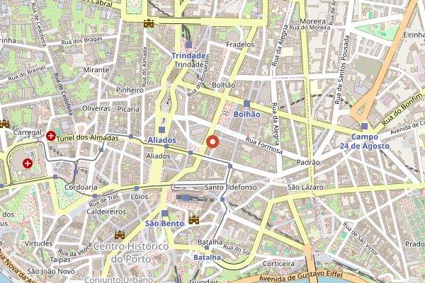 Map showing Abadia do Porto in Porto