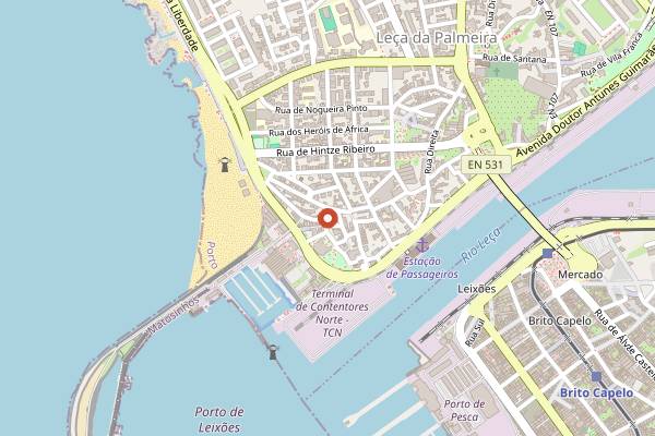 Map showing Los Ibericos in Porto