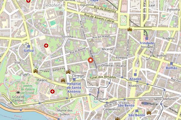 Map showing Sabores do Sebouh in Porto