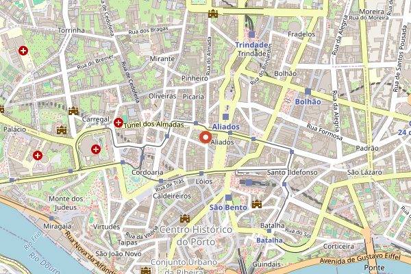 Map showing Tasco in Porto